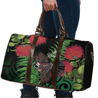 Meri Kirihimete New Zealand Travel Bag Piwakawaka Koru Fern Mix Pohutukawa - Polynesian Pride