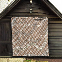 Brown Aloha Hawaii Shell Lei Quilt Palaka Hebrew Cone Honey Cowrie Elegant Curves - Polynesian Pride