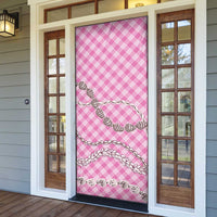 Pink Aloha Hawaii Shell Lei Door Cover Palaka Hebrew Cone Honey Cowrie Elegant Curves - Polynesian Pride