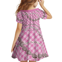 Pink Aloha Hawaii Shell Lei Family Matching Mermaid Dress and Hawaiian Shirt Palaka Hebrew Cone Honey Cowrie Elegant Curves LT14 - Polynesian Pride