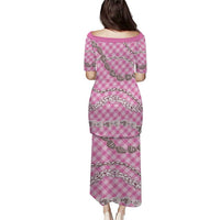 Pink Aloha Hawaii Shell Lei Puletasi Palaka Hebrew Cone Honey Cowrie Elegant Curves - Polynesian Pride