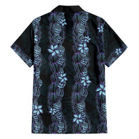 Purple Paradise Hawaii Shell Lei Family Matching Summer Maxi Dress and Hawaiian Shirt Hawaiian Sunrise Shell Hebrew Cone Plumeria LT14 - Polynesian Pride