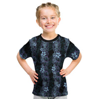 Purple Paradise Hawaii Shell Lei Kid T Shirt Hawaiian Sunrise Shell Hebrew Cone Plumeria - Polynesian Pride