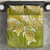 Polynesia Sea Turtle Bedding Set Happy Valentine Day Polynesian - Gold LT14 Gold - Polynesian Pride