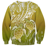 Polynesia Sea Turtle Sweatshirt Happy Valentine Day Polynesian - Gold LT14 - Polynesian Pride