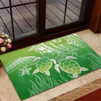 Polynesia Sea Turtle Rubber Doormat Happy Valentine Day Polynesian - Green LT14 - Polynesian Pride
