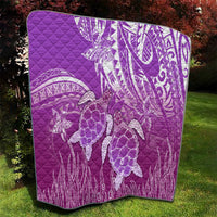 Polynesia Valentine Day Quilt Polynesian Sea Turtle Purple Version LT14 - Polynesian Pride