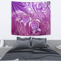 Polynesia Valentine Day Tapestry Polynesian Sea Turtle Purple Version LT14 - Polynesian Pride