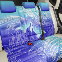 Polynesia Valentine Day Back Car Seat Cover Polynesian Sea Turtle Turquoise Version LT14 - Polynesian Pride