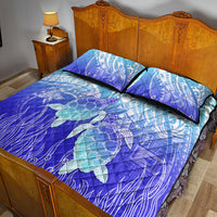 Polynesia Valentine Day Quilt Bed Set Polynesian Sea Turtle Turquoise Version LT14 - Polynesian Pride