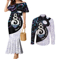 Aotearoa Pikorua Couples Matching Mermaid Dress and Long Sleeve Button Shirt NZ Twist - Bond And Love