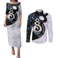 Aotearoa Pikorua Couples Matching Puletasi and Long Sleeve Button Shirt NZ Twist - Bond And Love