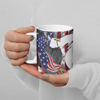 United States Guam Ceramic Mug USA Eagle Guahan Seal Bougainvillea - Polynesian Pride