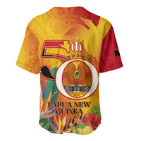 Papua New Guinea Independence Day Baseball Jersey 50th Anniversary Unity in Diversity