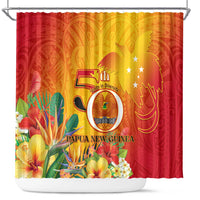 Papua New Guinea Independence Day Shower Curtain 50th Anniversary Unity in Diversity