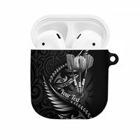 Personalised All Black New Zealand Darts AirPods Case Aoteroa Fern Maori Galaxy Style - Polynesian Pride