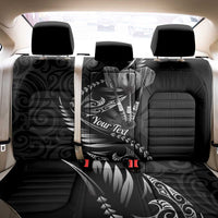 Personalised All Black New Zealand Darts Back Car Seat Cover Aoteroa Fern Maori Galaxy Style