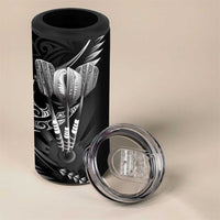 All Black New Zealand Darts 4 in 1 Can Cooler Tumbler Aoteroa Fern Maori Galaxy Style