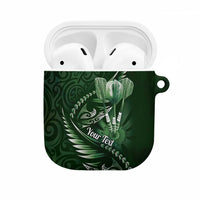 Personalised All Green New Zealand Darts AirPods Case Aoteroa Fern Maori Galaxy Style LT14 Green - Polynesian Pride