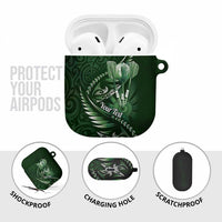 Personalised All Green New Zealand Darts AirPods Case Aoteroa Fern Maori Galaxy Style LT14 - Polynesian Pride