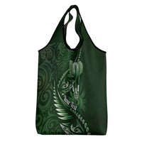Personalised All Green New Zealand Darts Grocery Bag Aoteroa Fern Maori Galaxy Style LT14 - Polynesian Pride