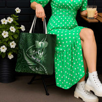 Personalised All Green New Zealand Darts Tote Bag Aoteroa Fern Maori Galaxy Style - Polynesian Pride