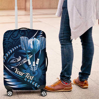 Personalised All Blue New Zealand Darts Luggage Cover Aoteroa Fern Maori Galaxy Style