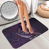 Personalised All Purple New Zealand Darts Bathroom Set Aoteroa Fern Maori Galaxy Style - Polynesian Pride