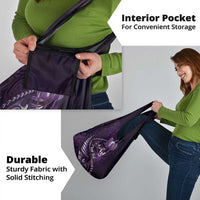 Personalised All Purple New Zealand Darts Grocery Bag Aoteroa Fern Maori Galaxy Style LT14 - Polynesian Pride