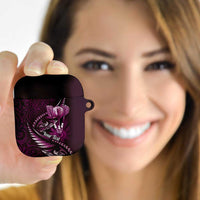 Personalised All Pink New Zealand Darts AirPods Case Aoteroa Fern Maori Galaxy Style LT14 - Polynesian Pride