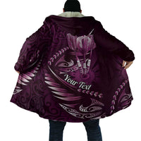 Personalised All Pink New Zealand Darts Cloak Aoteroa Fern Maori Galaxy Style - Polynesian Pride