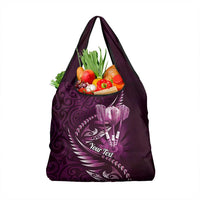 Personalised All Pink New Zealand Darts Grocery Bag Aoteroa Fern Maori Galaxy Style LT14 1-pack One Size Pink - Polynesian Pride