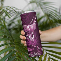 All Pink New Zealand Darts Skinny Tumbler Aoteroa Fern Maori Galaxy Style