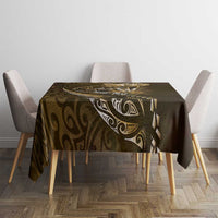 Personalised All Gold New Zealand Darts Tablecloth Aoteroa Fern Maori Galaxy Style