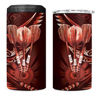 All Red New Zealand Darts 4 in 1 Can Cooler Tumbler Aoteroa Fern Maori Galaxy Style