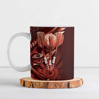 All Red New Zealand Darts Ceramic Mug Aoteroa Fern Maori Galaxy Style - Polynesian Pride