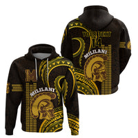 Custom Hawaii Mililani High School Hoodie Polynesian Kakau Pattern LT14 - Polynesian Pride