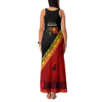 Papua New Guinea Family Matching Tank Maxi Dress and Hawaiian Shirt Independen Stet bilong Papua Niugini Unique Version LT14 - Polynesian Pride