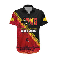 Papua New Guinea Hawaiian Shirt Independen Stet bilong Papua Niugini Unique Version LT14 Red - Polynesian Pride