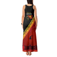 Papua New Guinea Tank Maxi Dress Independen Stet bilong Papua Niugini Unique Version LT14 - Polynesian Pride
