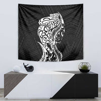 New Zealand Eel Tapestry Tuna Aotearoa Maori Patten - Black