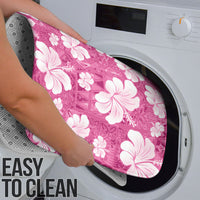 Pink Bula Fiji Masi Hibiscus Seamless Bathroom Set