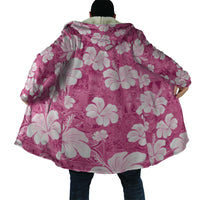 Pink Bula Fiji Masi Hibiscus Seamless Cloak