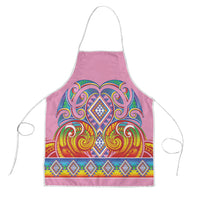 Rainbow Ngaru Taniko With Aotearoa Maori Tattoo Apron