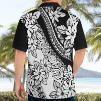 Polynesia Hawaiian Shirt Polynesian Tropical Flowers Black Pastel Vibes LT14 - Polynesian Pride