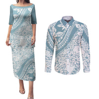 polynesia-couples-matching-puletasi-dress-and-long-sleeve-button-shirts-polynesian-tropical-flowers-blue-pastel-vibes