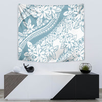 Polynesia Tapestry Polynesian Tropical Flowers Blue Pastel Vibes LT14 - Polynesian Pride