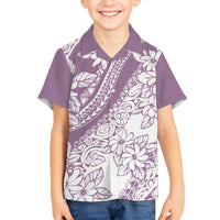 polynesia-family-matching-short-sleeve-bodycon-dress-and-hawaiian-shirt-polynesian-tropical-flowers-purple-pastel-vibes