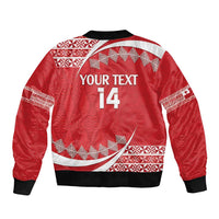 Custom Mate Maa Tonga Bomber Jacket 2024 Go Champions LT14 - Polynesian Pride