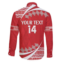 Custom Mate Maa Tonga Family Matching Off The Shoulder Long Sleeve Dress and Hawaiian Shirt 2024 Go Champions LT14 - Polynesian Pride